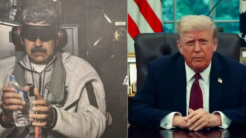 Трамп опубликовал фото похищенного Мадуро на корабле ВМС США