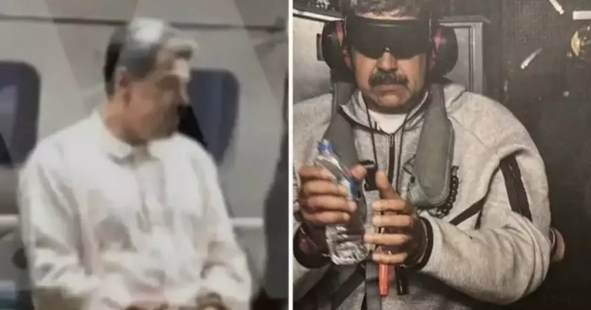  Трамп ақыры Мадуроның тұтқында отырған суретін көрсетті: Көзін байлап, кемеге отырғызған (ФОТО) 