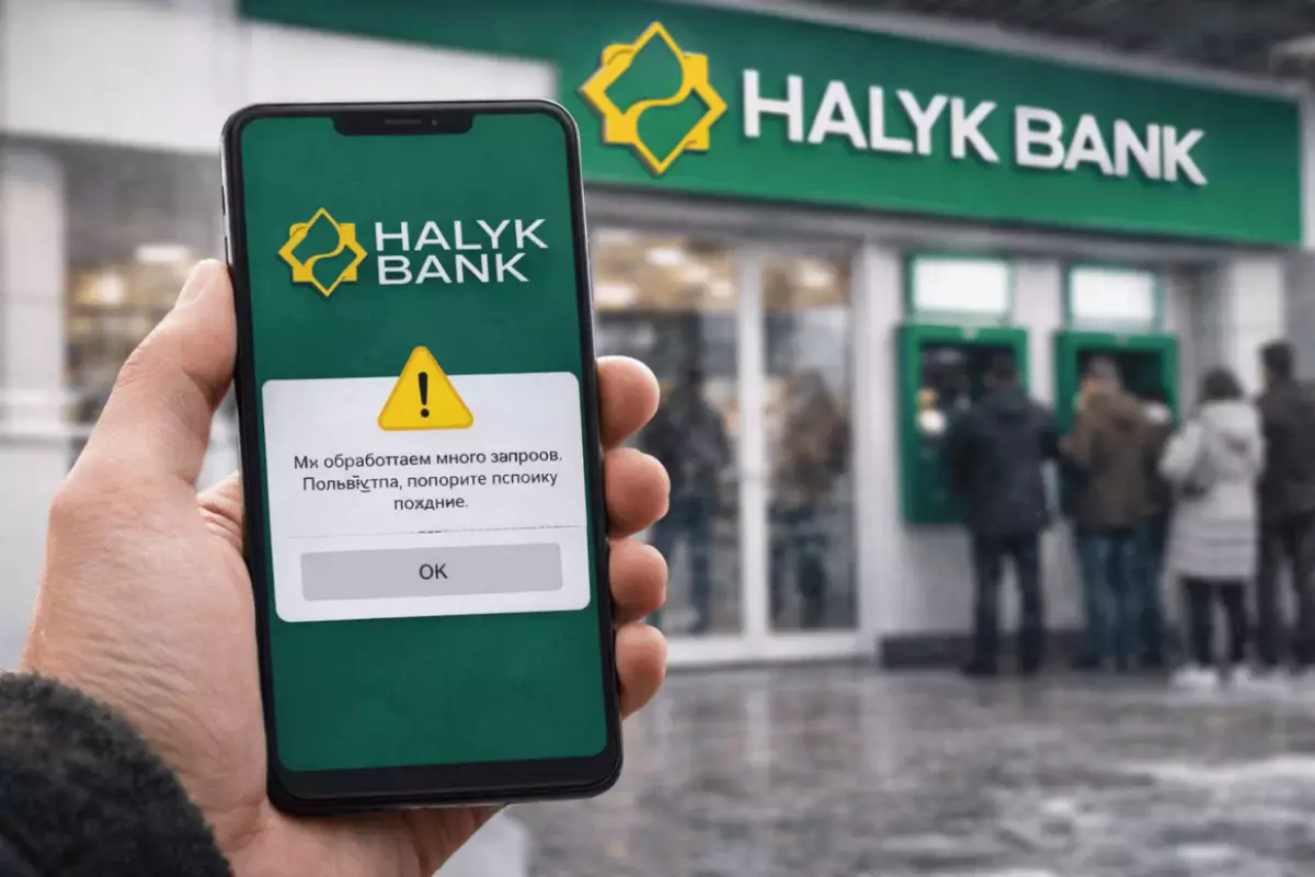 Сбой в Halyk Bank 5 января: клиенты жалуются на недоступность сервисов