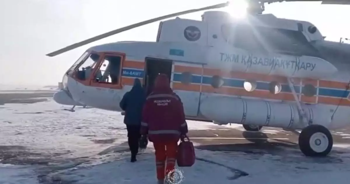  ТЖМ тікұшағымен нәресте орталық ауруханаға жедел жеткізілді 