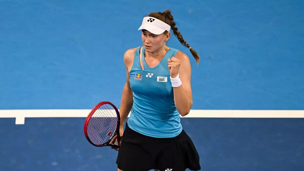 Где смотреть прямую трансляцию первого матча Елены Рыбакиной в новом сезоне