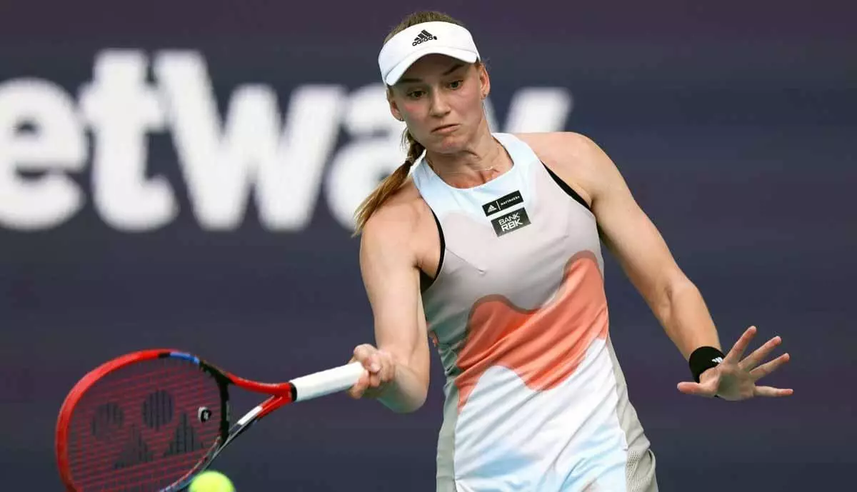 Елена Рыбакинаның 2026 жылғы алғашқы матчы екі сетте аяқталды