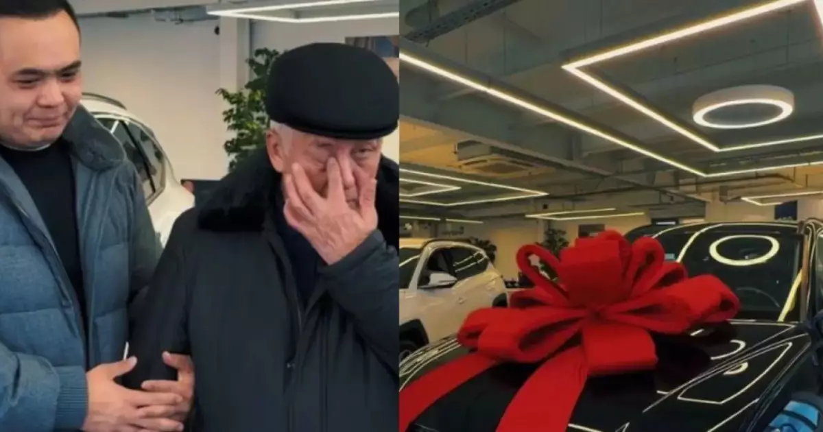  «Үйде береке, жолда амандық болсын!»: блогер Жан Ахмедиев қайын атасына су жаңа көлік сыйлады   