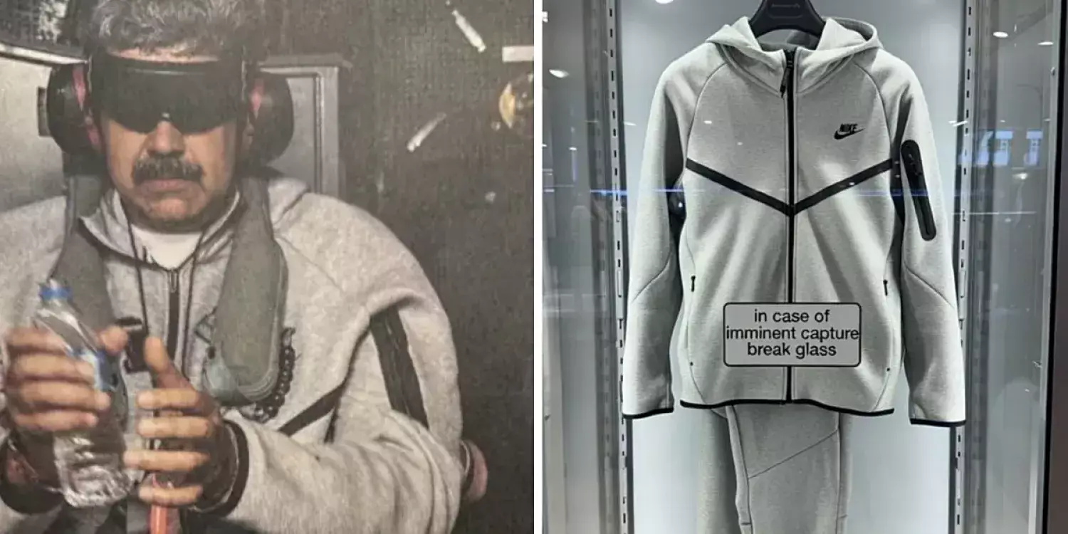 Мадуро тұтқындалған сәтте киген Nike костюмі әлемдік хитке айналды