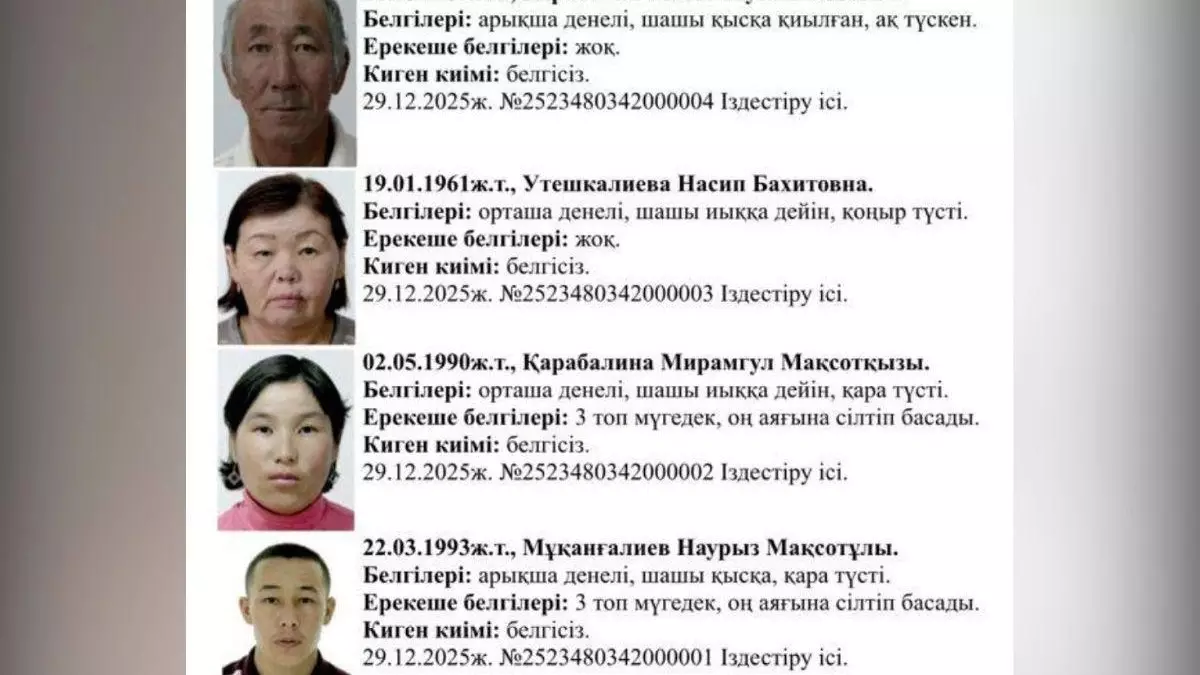 Атырау облысында бір отбасы із-түзсіз кеткен: ерлі-зайыптылардың мәйіті табылды