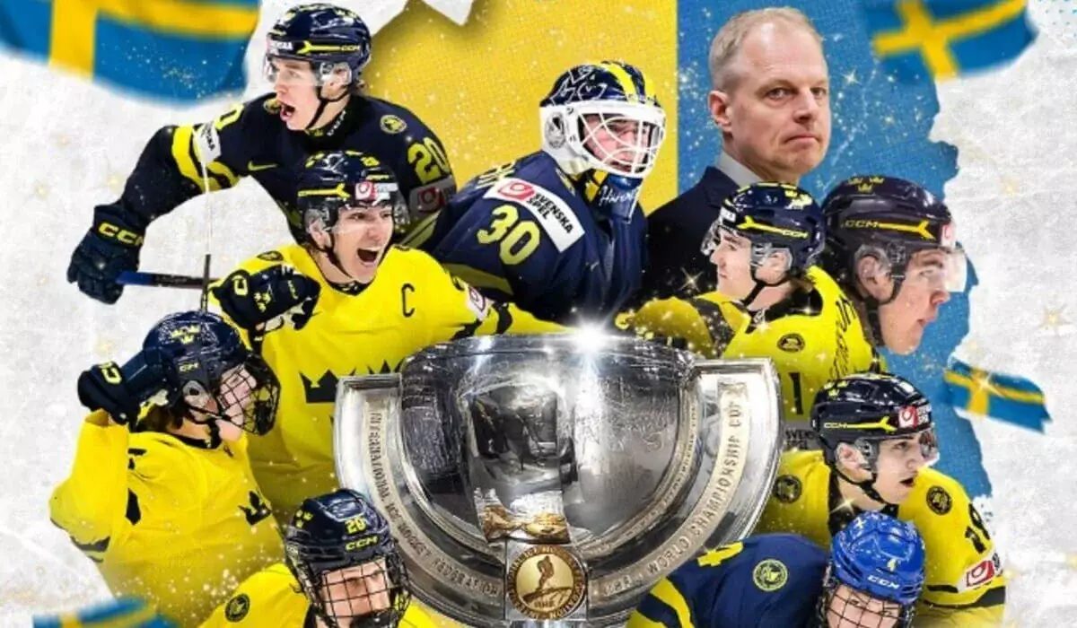 Молодежная сборная Швеции стала чемпионом мира по хоккею