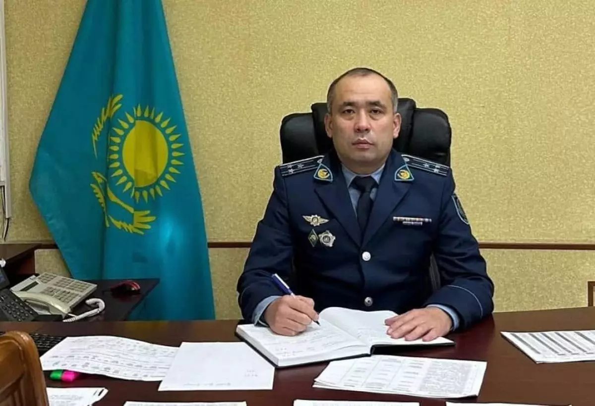 Шымкентте аудандық полиция басқармасының басшысы ұсталды