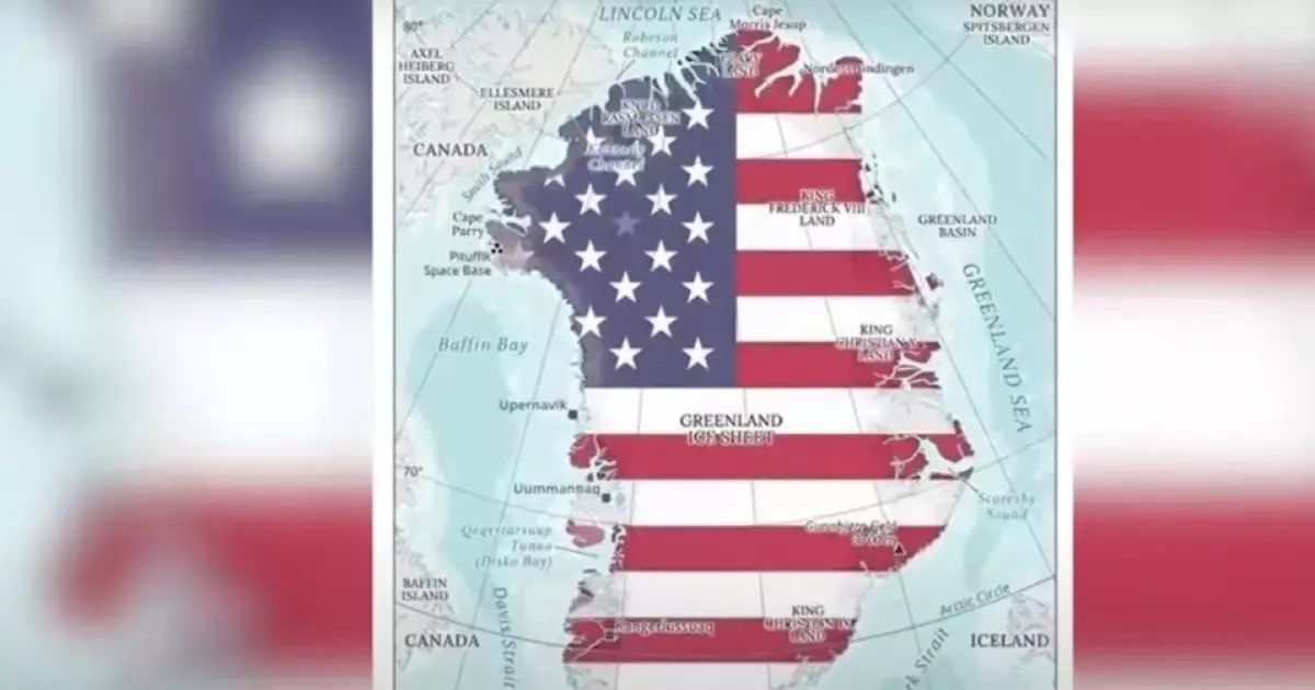  АҚШ туының түсіне боялған Гренландия картасы дау тудырды 