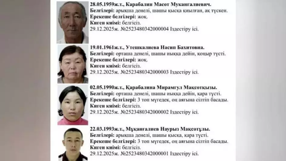 Атыраулық отбысының жоғалуы: Күдіктінің кім екені белгілі болды