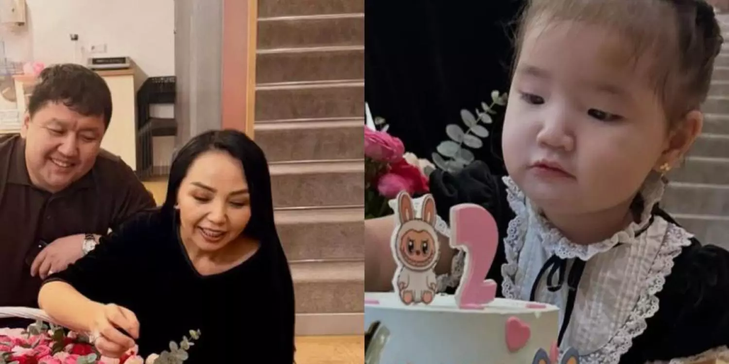 «Әкесінің көшірмесі»: Алтынай Жорабаева екі жасқа толған қызын көрсетті