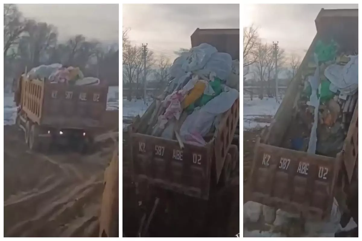 "Шұңқырға төгіп, үстін жауып тастайды": Алматы облысында Lay’s зауытының құрылыс алаңына қоқыс көмгені түсірілген видео тарады