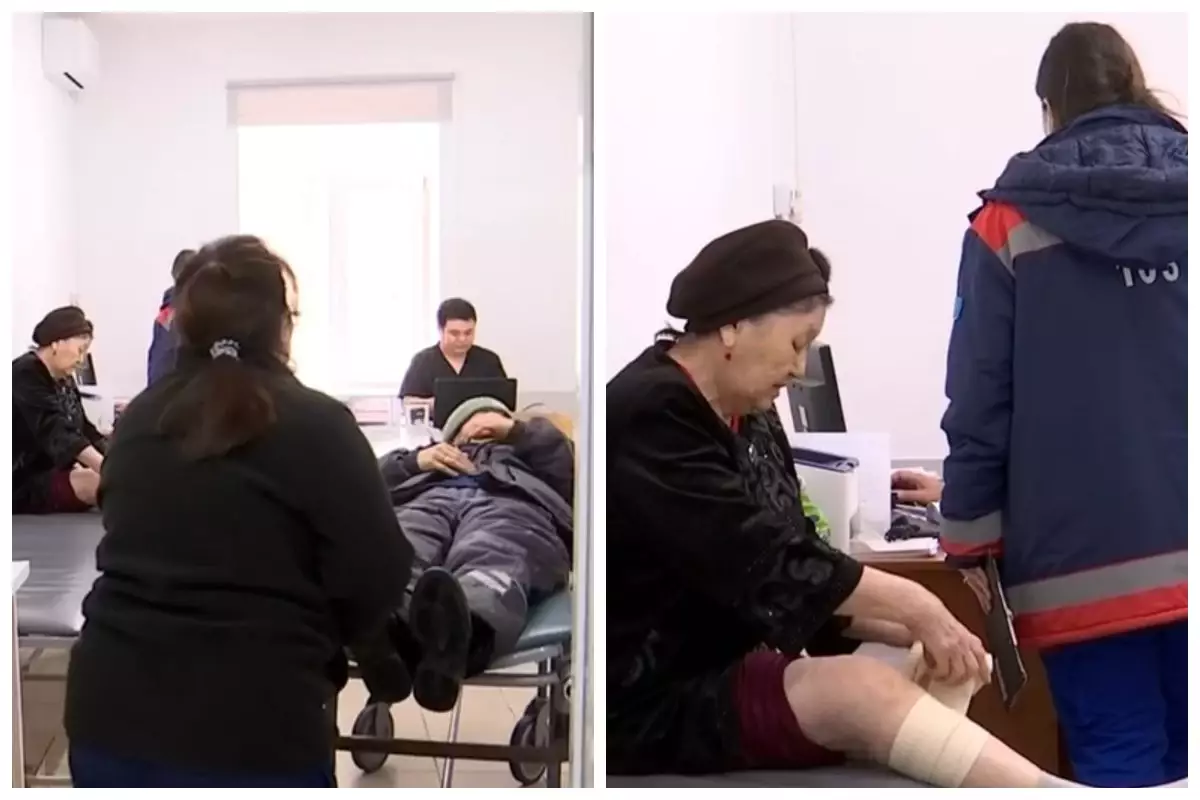 Ақтөбеліктер көктайғақта құлап, аурухана науқастарға толды