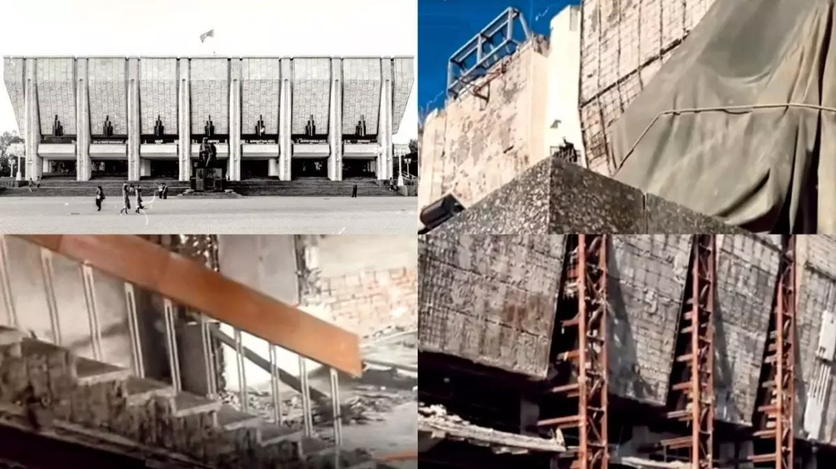 «45 миллиард жоқ»: Алматыдағы Мұхтар Әуезов атындағы театрды жөндеу жұмыстары тоқтап тұр ма?