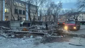 Алматының орталық бөлігінде аяқталмаған құрылыс нысаны бұзылды