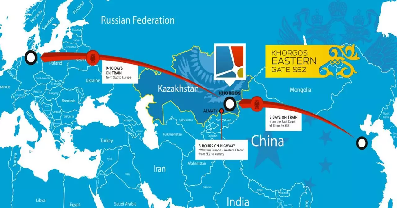 Казахстан построит новый международный грузовой аэропорт у границы с Китаем.