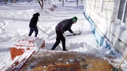 Директор мұғалімдерді демалыста қар тазалауға шақырған