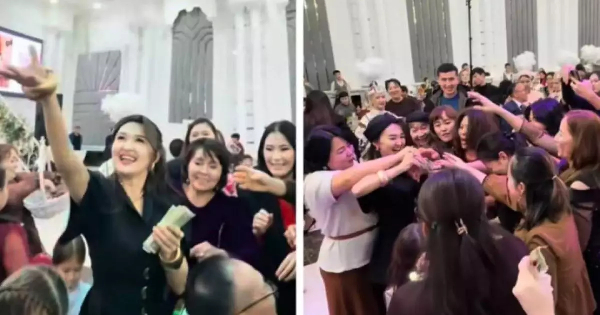  «Түк көрмегендік»: Ақтаулық блогер тілашарда доллардан шашу шашты (ВИДЕО) 