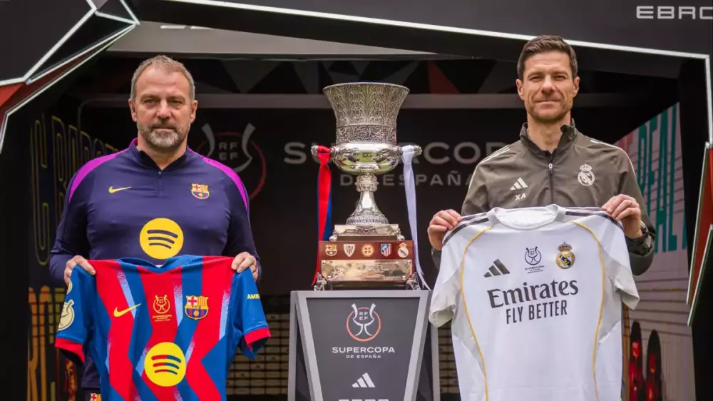 Удалением и пятью голами обернулась битва «Барселоны» и «Реала» за Суперкубок
