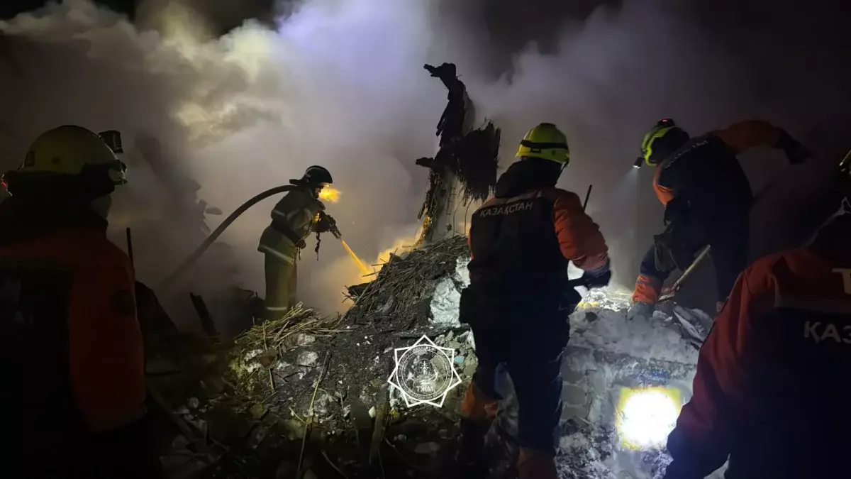 Пожар на севере Казахстана унес жизни отца и ребенка