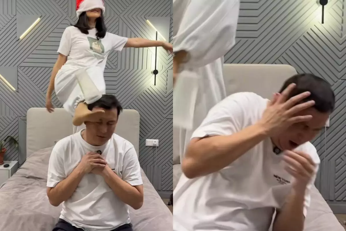 «Еркектің басынан тепкені несі»: Қайрат Әділгерейдің әйелінің әрекеті жұрттың ашуына тиді (ВИДЕО)