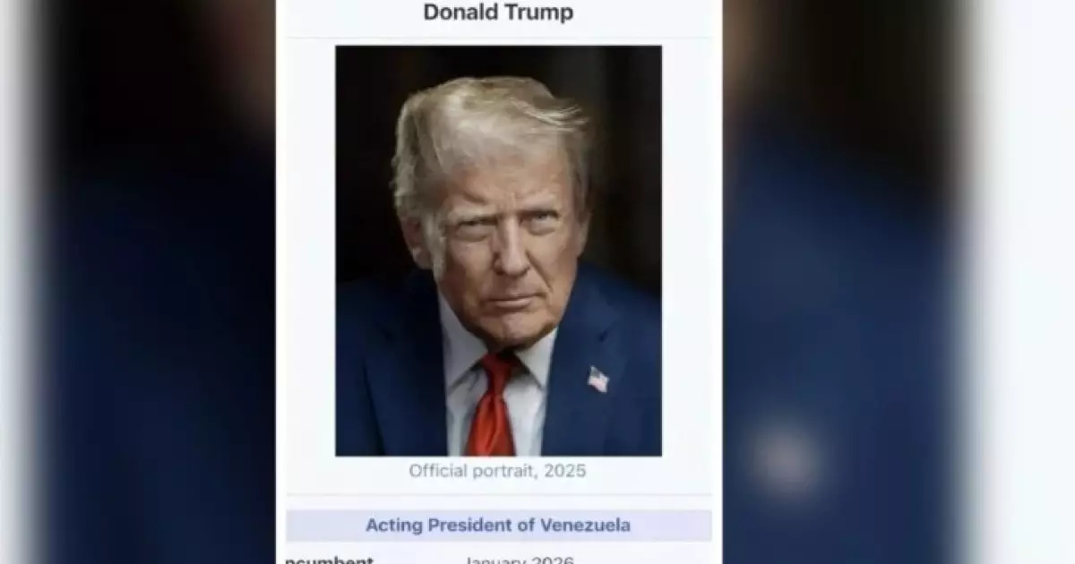  Трамп өзін Венесуэла президентінің міндетін атқарушы деп жариялады 