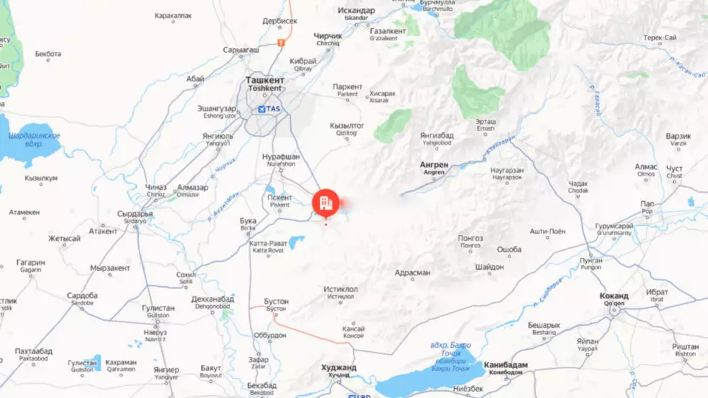 Второе землетрясение за день произошло у границы Казахстана