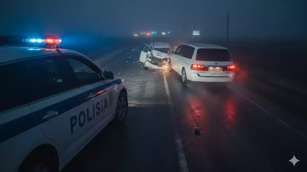 Казахстанца арестовали после ДТП с полицейской машиной