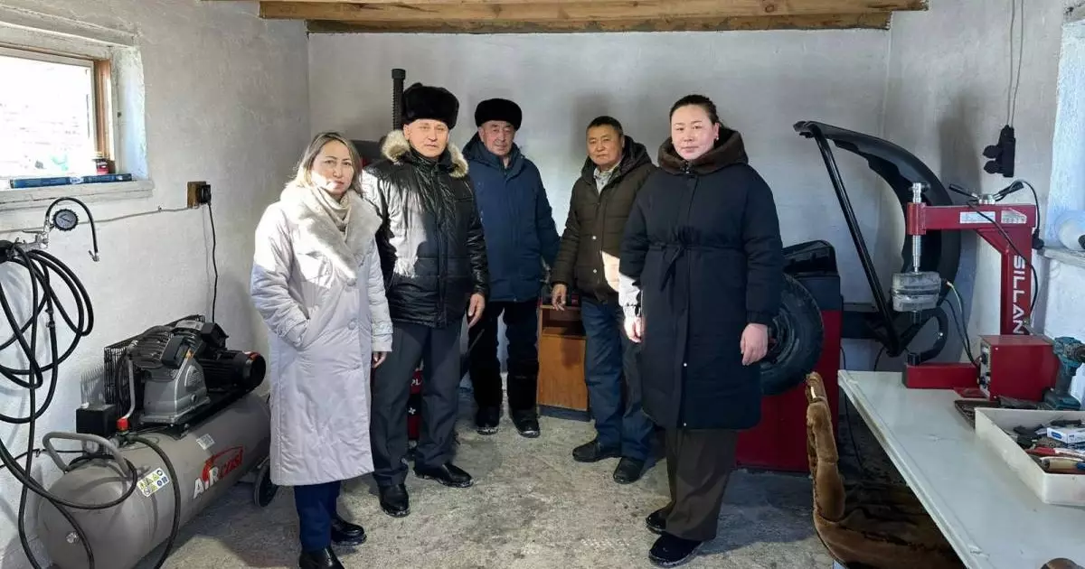  ШҚО-дағы ауылда дөңгелек жөндеу қызметі іске қосылды 