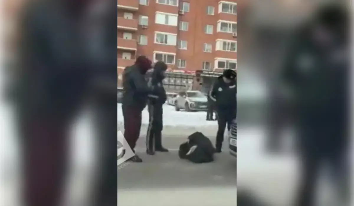 Қарағандыда әйелді көлік қағып кетті (ВИДЕО)