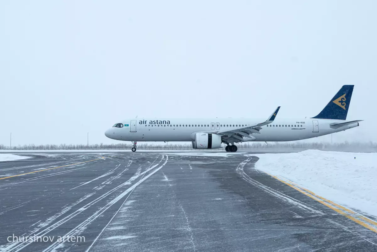 Погодные условия привели к задержкам рейсов Air Astana в Алматы