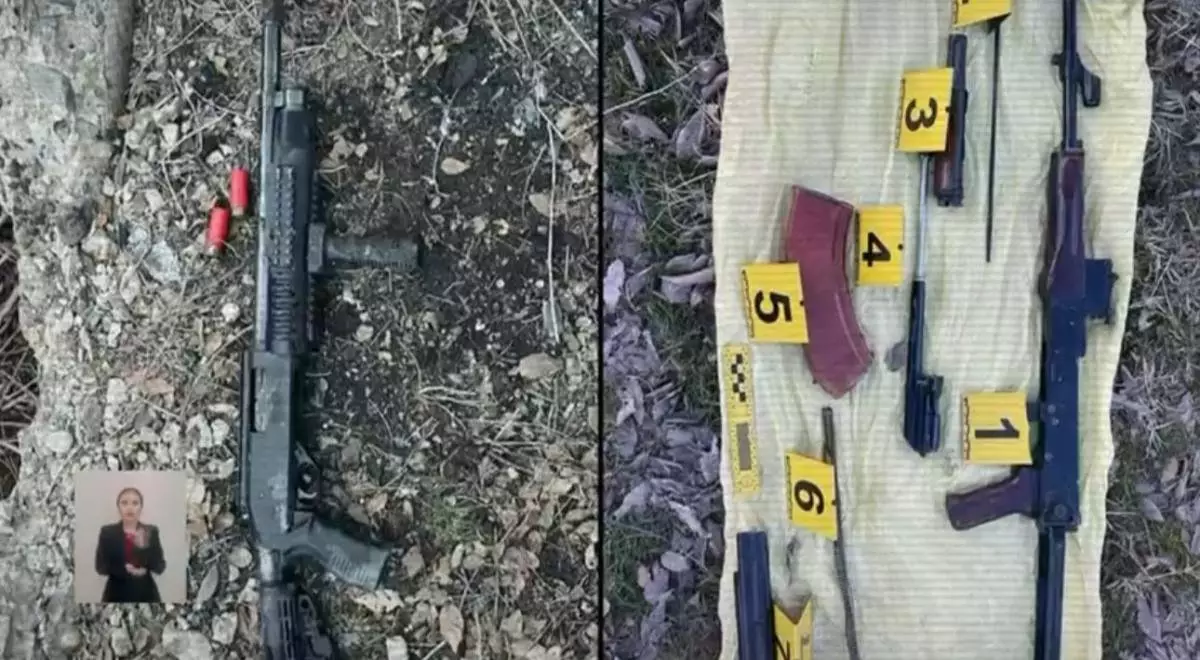 Полицейские нашли похищенное при январских событиях оружие (ВИДЕО)