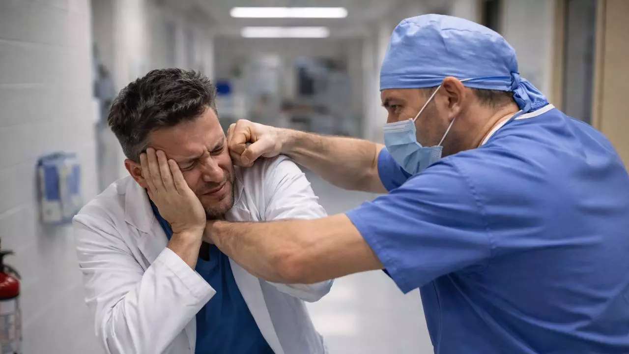 Қостанайда хирург терапевті сабап тастаған