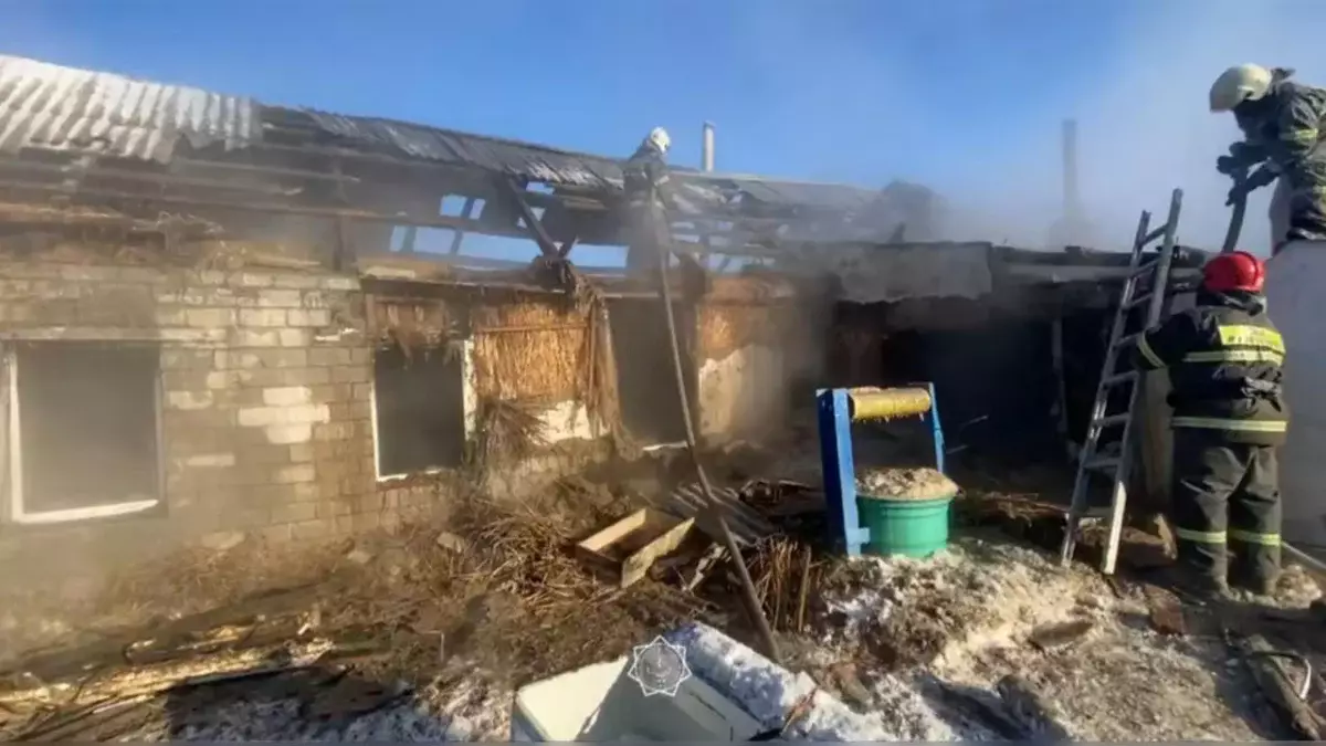 Пожар в Павлодарской области: в частном доме в огне погибли дети