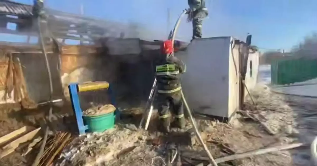  Павлодар облысында өрттен екі бала қаза тапты 