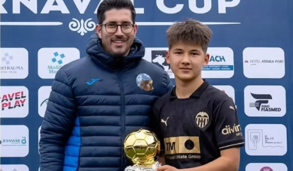 13-летний казахстанский нападающий покоряет Испанию