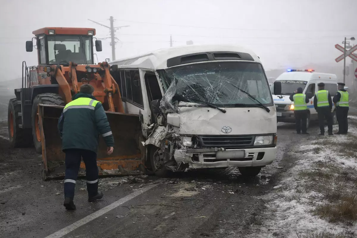Смертельное ДТП с автобусом произошло в пригороде Атырау