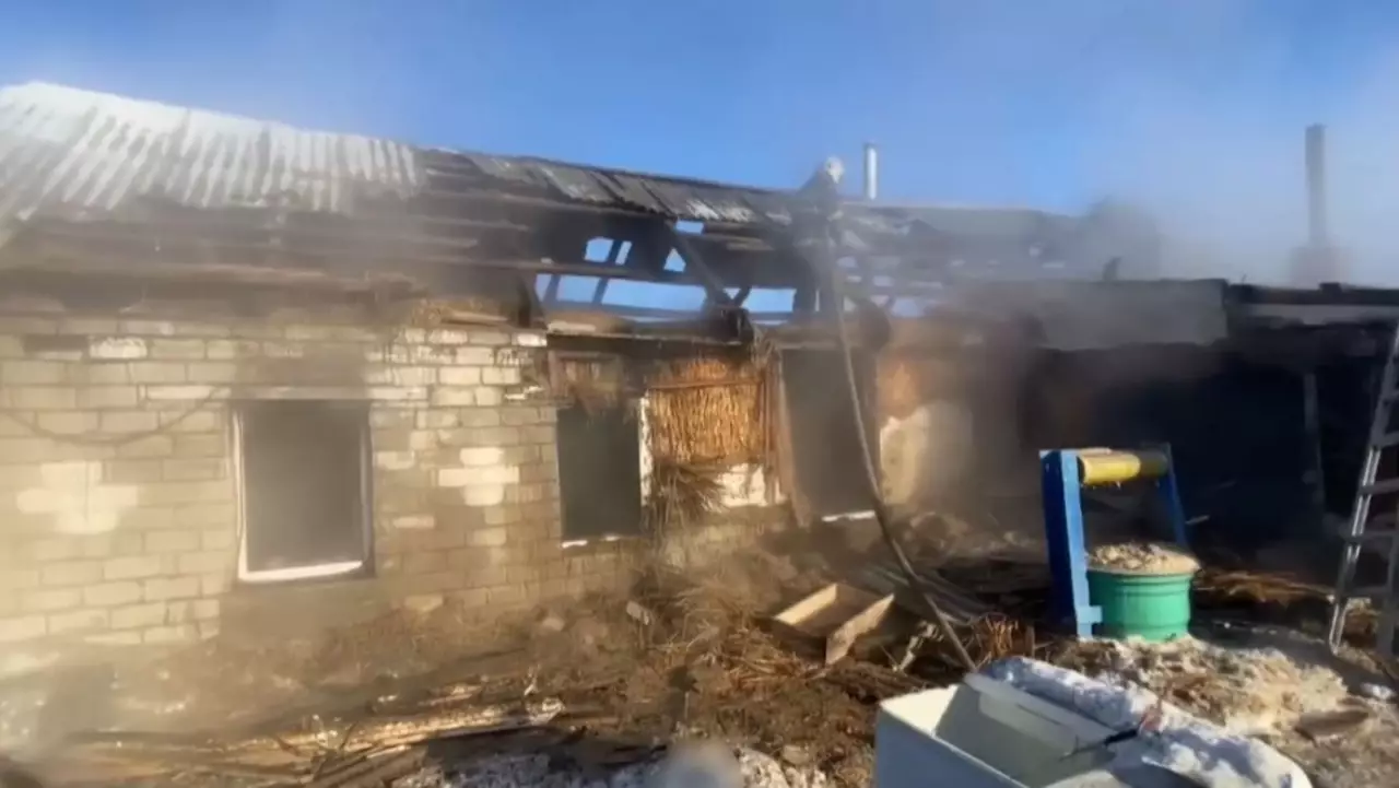 Павлодар облысында үй өртеніп, екі бала қаза тапты