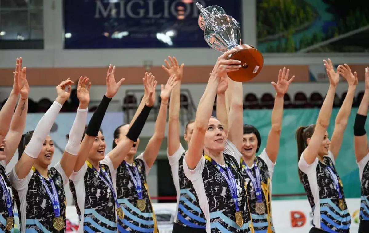 «Жетісу» волейбол клубы бесінші рет Қазақстан Суперкубогын жеңіп алды