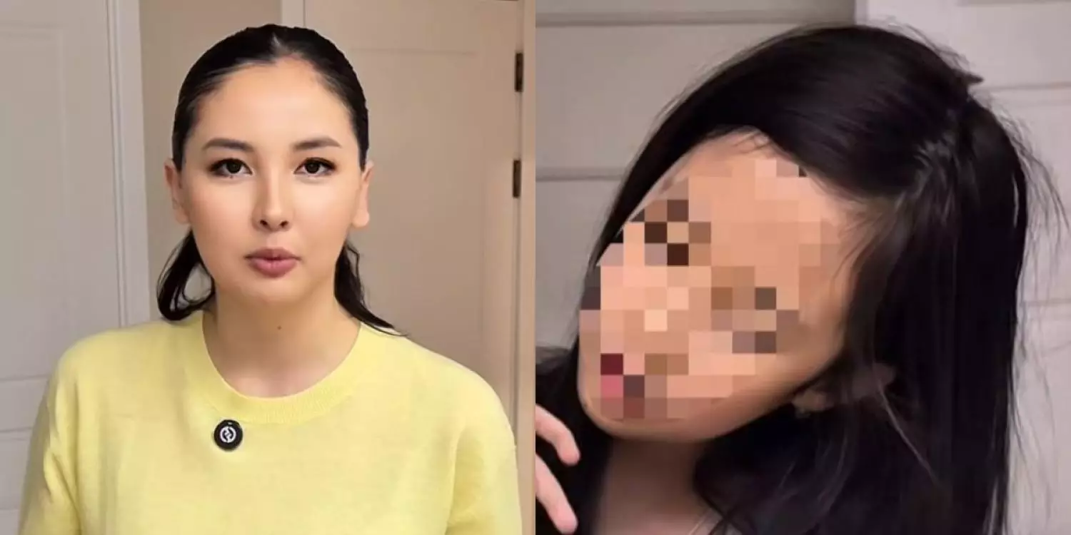 Айдана Меденованың қызы да орамалын шешті