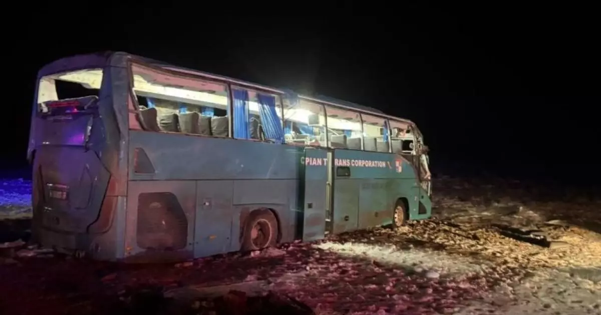  Маңғыстау облысында автобус аударылып, 4 адам қаза тапты 
