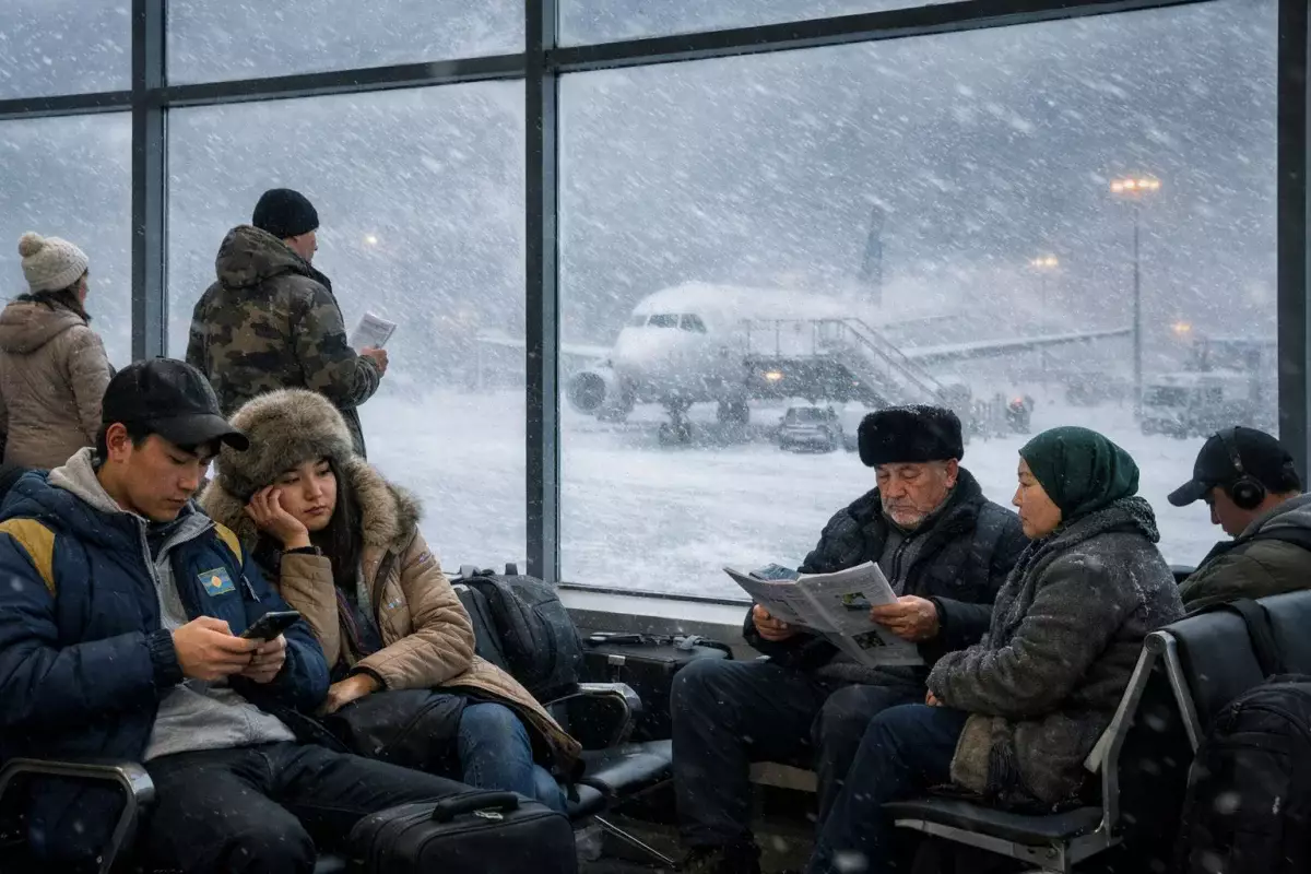 «Мы торчим здесь вторые сутки»: хаос и массовые задержки рейсов в аэропорту Атырау
