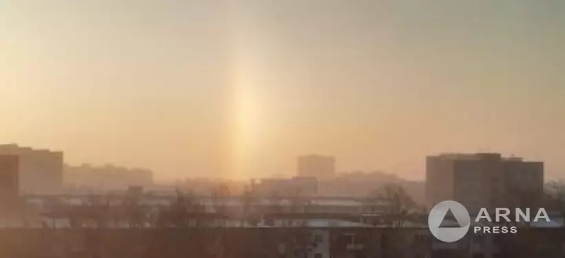 Кадрами необычного зимнего явления поделилась семейчанка