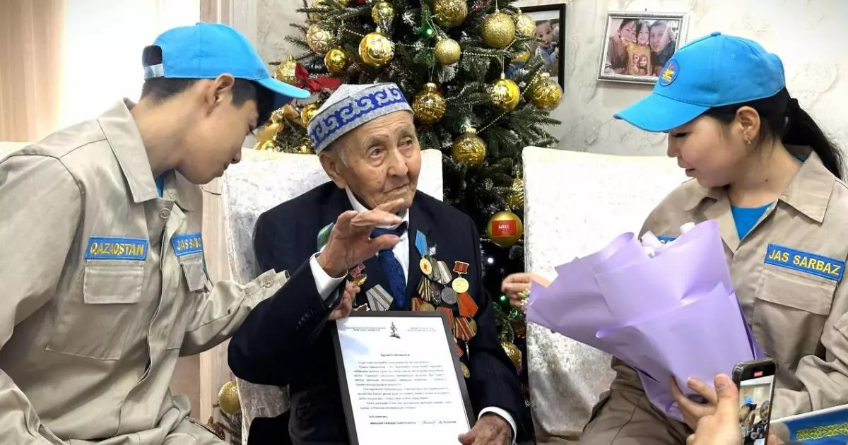  Жетісу облысында тұратын жалғыз ардагер 102 жасқа толды 