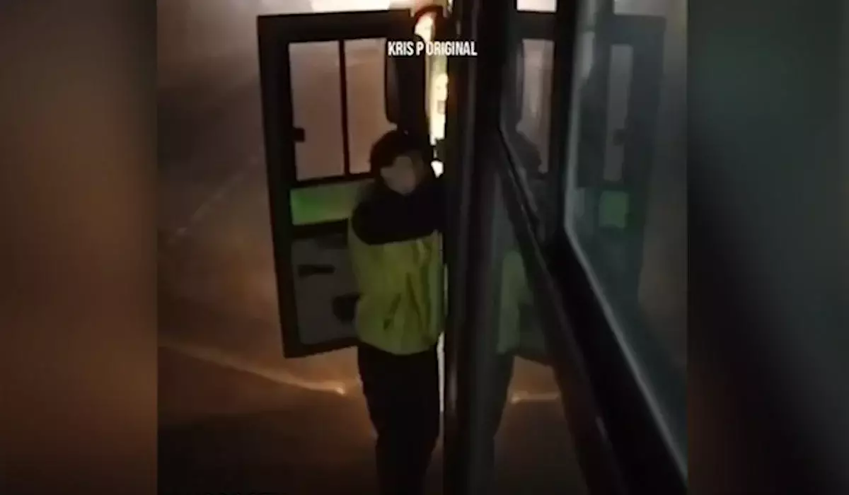 Видео нападения на водителя автобуса в Алматинской области попало в соцсети
