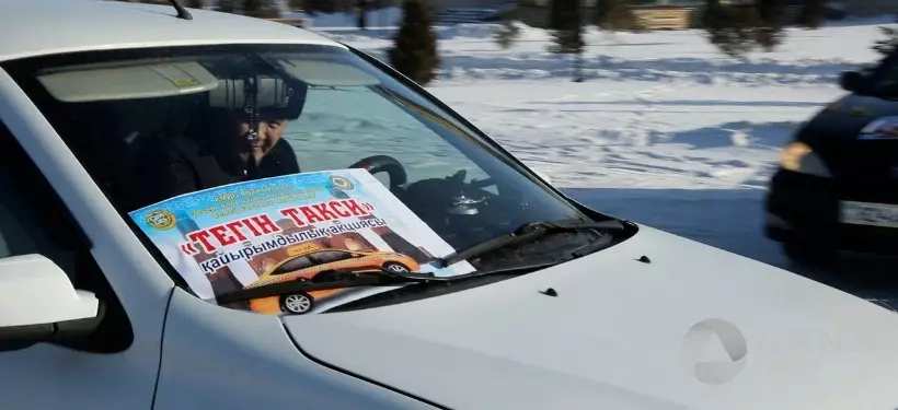 Благотворительную акцию "Бесплатное такси" запустили в Семее