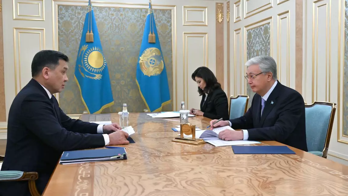 Тоқаев «Қазақстан темір жолы» ҰК» АҚ басқарма төрағасы Талғат Алдыбергеновті қабылдады