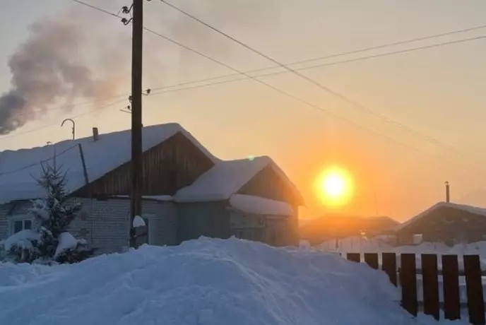 Морозы до –48 зафиксировали в казахстанском селе