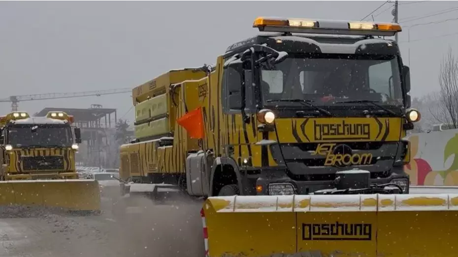7 см қар түсті: Алматы әкімдігі көлік жүргізушілеріне жүгініп, мәлімдеме жасады