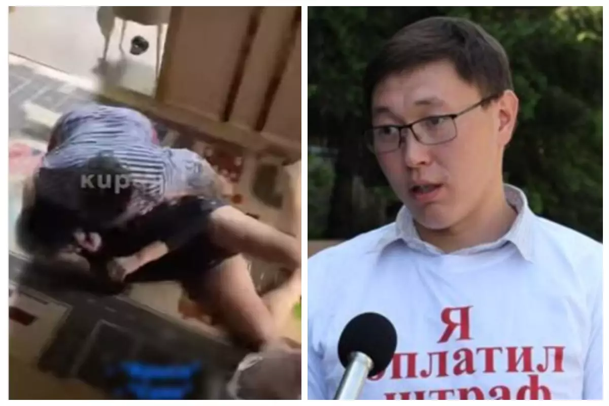 Өлтіремін деп қорқытты: Желіде Алматыдағы қоғам белсендісінің әйелін соққыға жыққан видеосы тарады