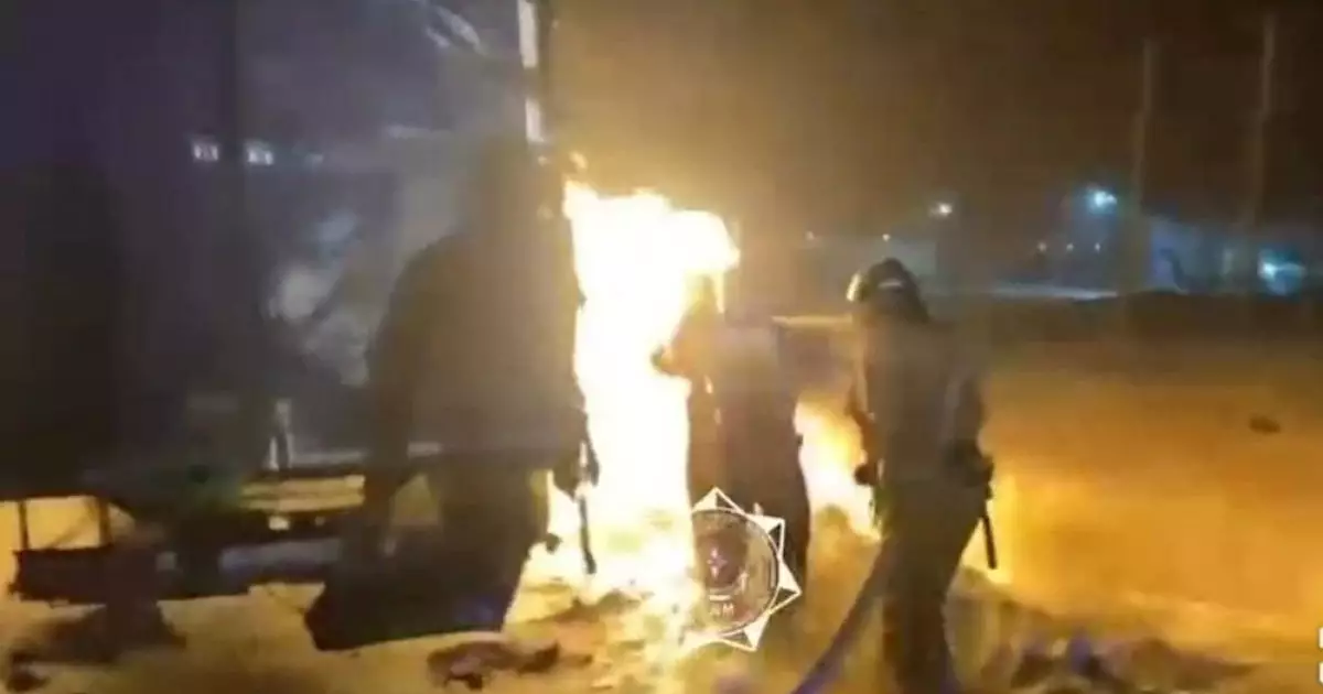  Астанада жүк көлігі өртенді 